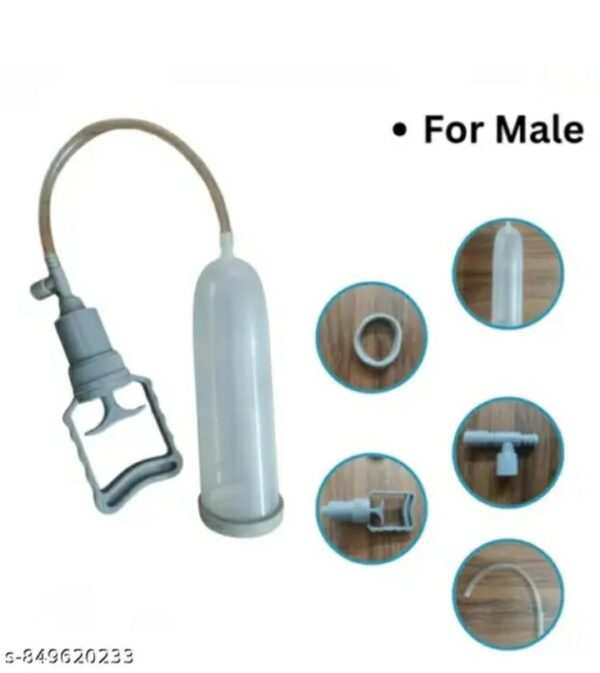 manual vacuum pump for men – personal healthcare device with transparent cylinder & easy grip handle ​,m,021,320