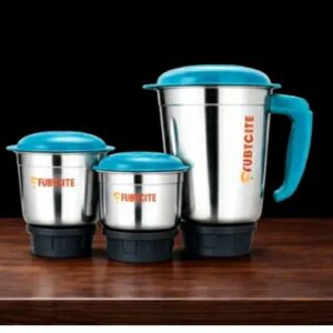 ​rina bazar premium 1500w heavy duty mixer grinder jar set pack of 3 (stainless steel, blue) m,011,571