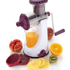 rina bazar premium handy fruit & vegetable juicer with steel handle – manual cold press juicer (multicolor m.012,409