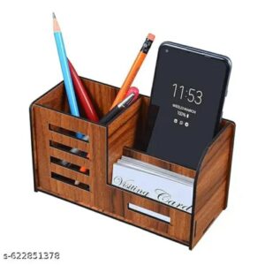 premium metal mesh pen holder and desk organizer multi functional office & stationery storage box,m,051,116