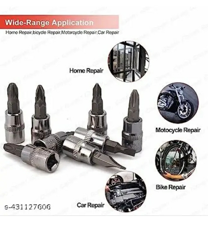 premium 46 piece precision socket wrench & bit tool set – multi purpose cr v steel toolkit for car, bike, and home repairing (black case)m,039,405 premium 46 piece precision socket wrench & bit tool set – multi purpose cr v steel toolkit for car, bike, and home repairing (black case)m,039,405