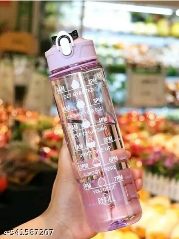 premium 2 litre motivational water bottle with time marker and straw – leak proof, bpa free frosted sports bottle for gym, office, and outdoor (multicolor)m,058,145