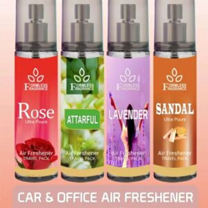 premium mini air freshener spray set (35ml x 4 pcs) – long lasting luxury fragrance combo for home, car, and office (assorted flavors)m,063,188