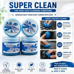 universal super cleaning gel – magic dust cleaner for car interior, keyboard, laptop, and electronic gadgets | reusable and eco friendly dust cleaning slime (pack of 1)m,078,129