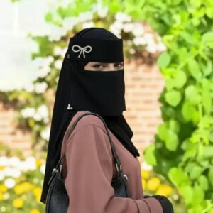 premium designer niqab patti – stylish forehead hijab band with stone work & embroidery | comfortable muslim headwear accessory for niqab & hijab (pack of 1)m,086,170