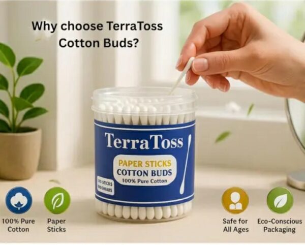 premium soft cotton swabs for ear cleaning – multi purpose sterile cotton buds with sturdy plastic/paper stems | safe & hygienic ear wax remover (pack of 100/200 buds)m,098,120