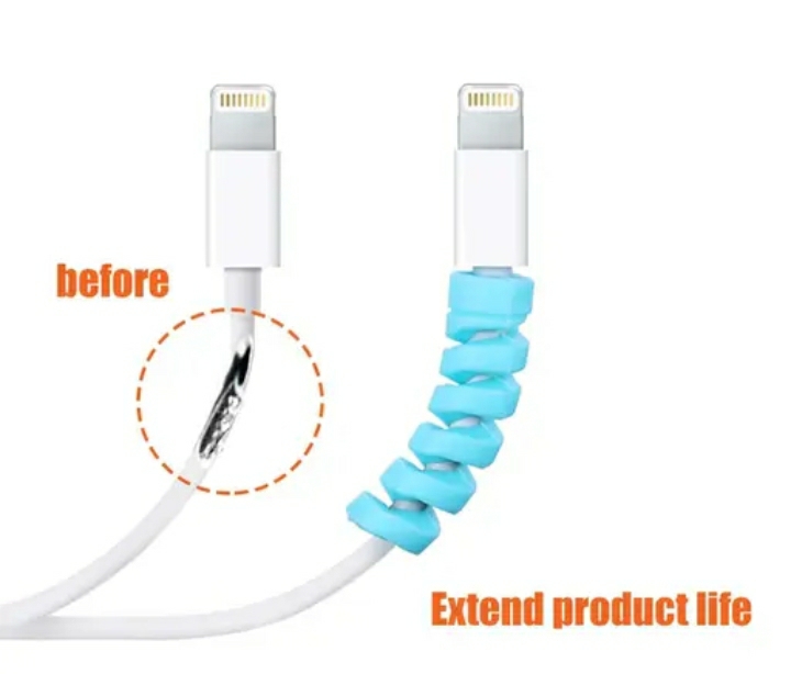 premium spiral cable protectors – flexible silicone wire protector for mobile chargers, earphones, and usb cables (set of 10/20 pcs, multicolor)m,064,116 premium spiral cable protectors – flexible silicone wire protector for mobile chargers, earphones, and usb cables (set of 10/20 pcs, multicolor)m,064,116