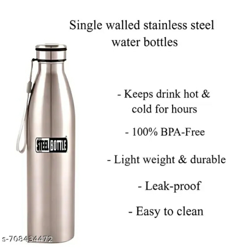 premium stainless steel fridge water bottle durable, leak proof & eco friendly drinking bottle (1000ml)m,052,250, premium stainless steel fridge water bottle durable, leak proof & eco friendly drinking bottle (1000ml)m,052,250,