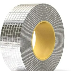 super strong waterproof leakage repair tape – aluminum foil heavy duty adhesive tape for roof repair, pipe leaks, and surface cracks (silver)m,040,150
