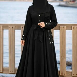premium 3 layer full size niqab – high quality breathable soft georgette burkha face cover | long khimar style islamic veil for women (black)m,088,435