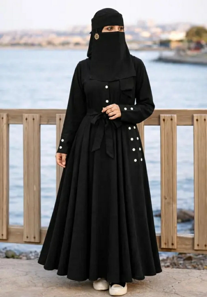 premium 3 layer full size niqab – high quality breathable soft georgette burkha face cover | long khimar style islamic veil for women (black)m,088,435 premium 3 layer full size niqab – high quality breathable soft georgette burkha face cover | long khimar style islamic veil for women (black)m,088,435