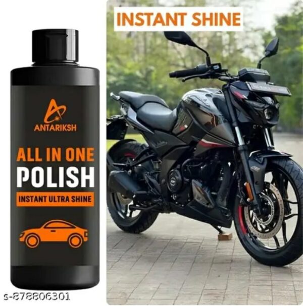 premium multi purpose dashboard & leather polish gel – instant shine restorer for car, bike, plastic, vinyl, and leather surfaces | long lasting protection with applicator sponge,m,079,115